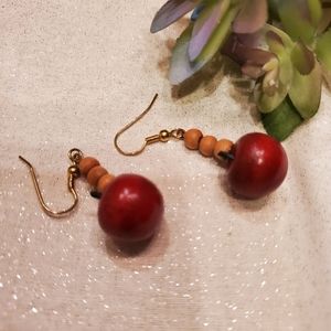 Apple Dangle Boho Earrings